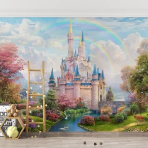 Büyülü Prenses Şatosu Duvar Kağıdı - Görsel 4